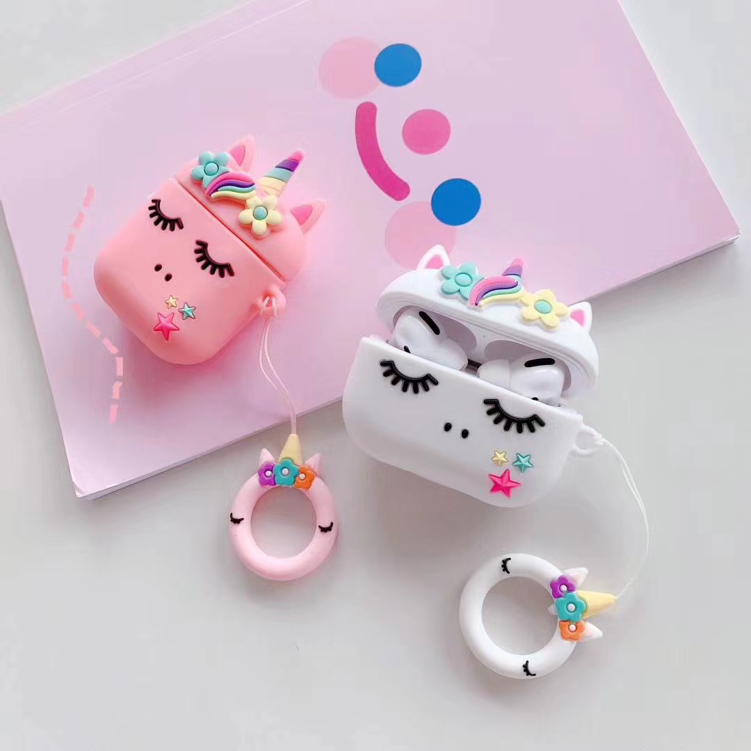 Cartoon Unicorn Cute Airpods Cover Case for AirPods 2 Pro Wireless Earphone Protective Case Cover for Apple Airpods2 Pro